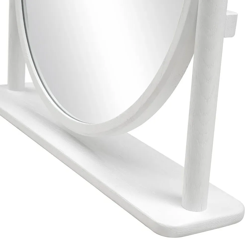 Berkeley White Oak Dressing Table Mirror - White