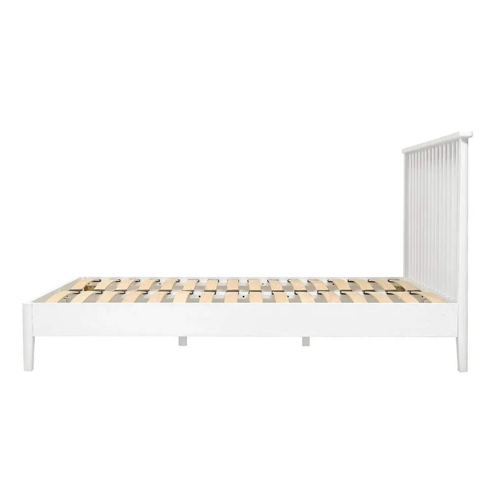 Berkeley White Oak King Size Bed Frame - White, Oak