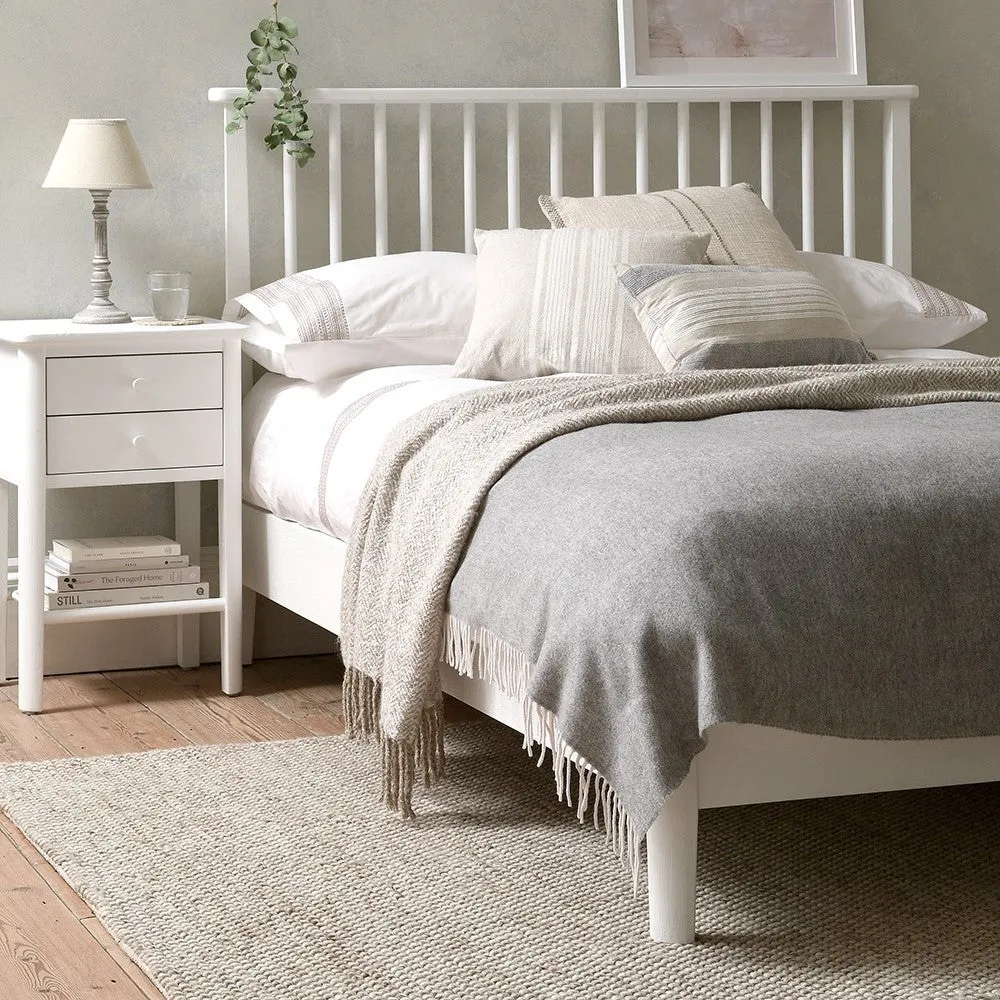 Berkeley White Oak Superking Bed Frame - White, Oak image