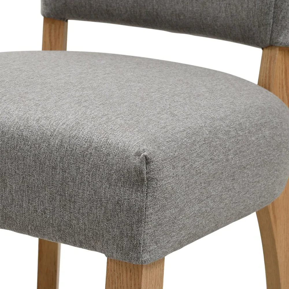 Upholstered Dining Chair - Grey