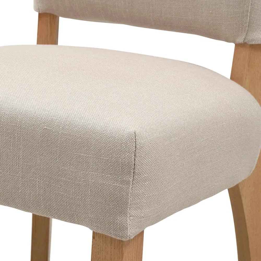 Upholstered Dining Chair - Stone