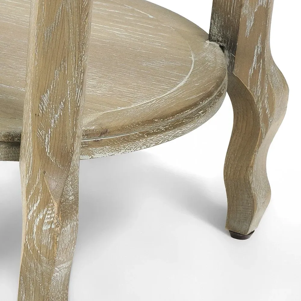Camille 1 Drawer Bedside Table - Limewash Oak by The Cotswold Company, image 9