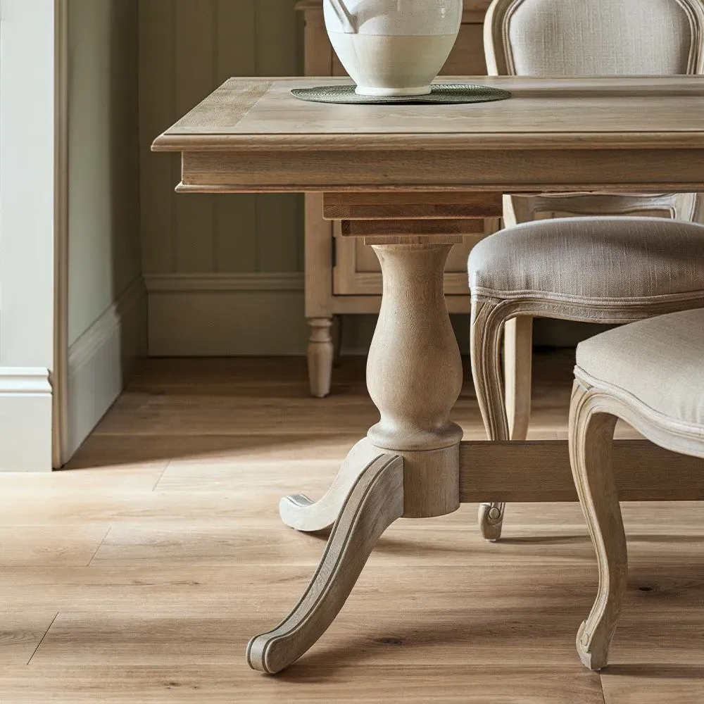 6-10 Seater Extending Dining Table - Brown, Oak