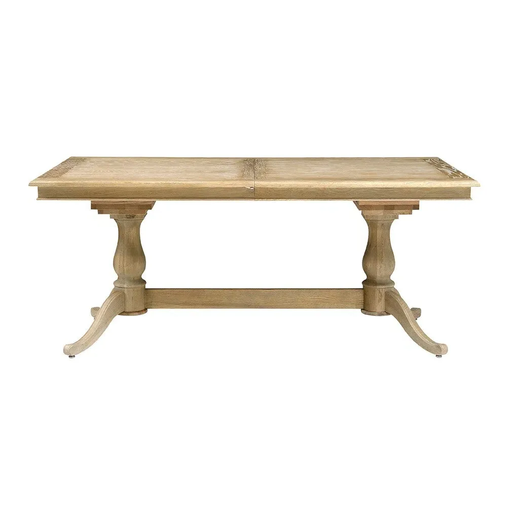 6-10 Seater Extending Dining Table - Brown, Oak