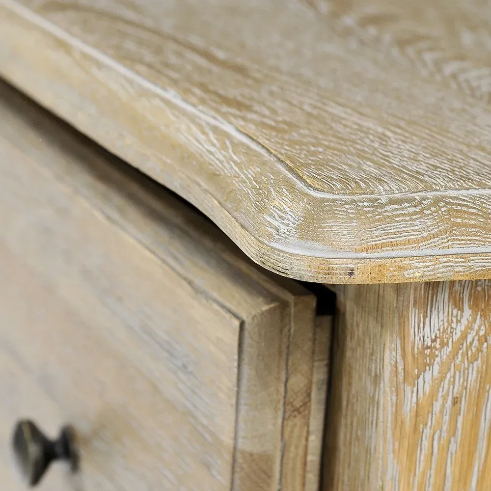 Camille 3 Drawer Chest - Limewash, Oak