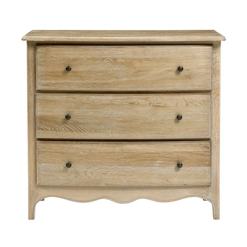 Camille 3 Drawer Chest - Limewash, Oak image