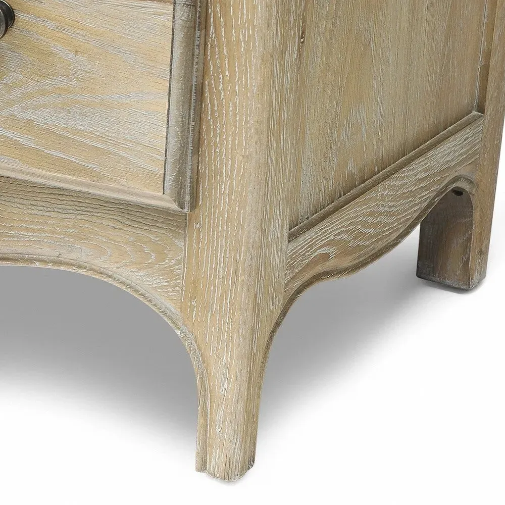Camille 6 Drawer Chest - Limewash Oak