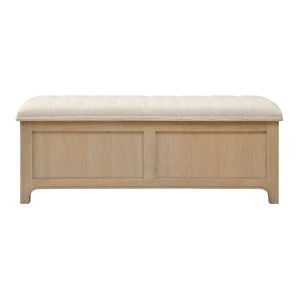Camille Blanket Box - Limewash Oak