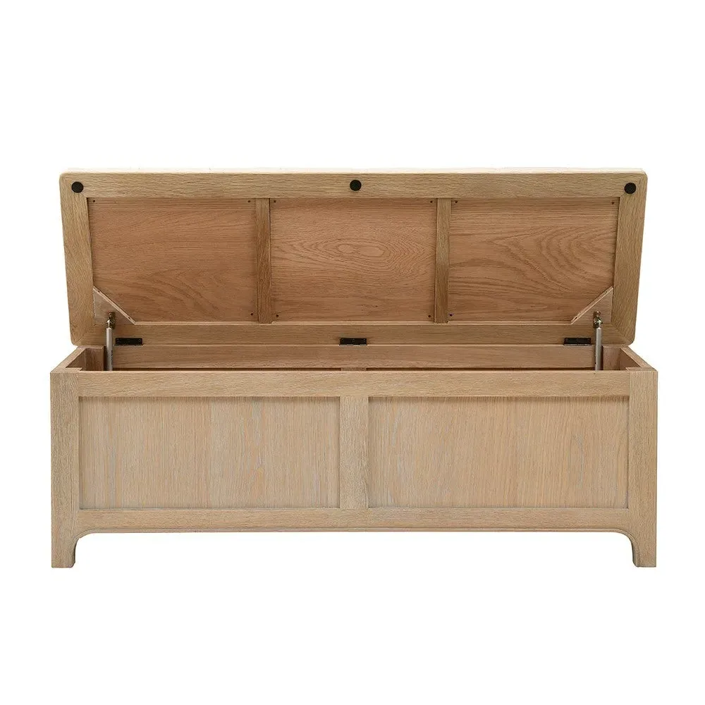 Camille Blanket Box - Limewash Oak