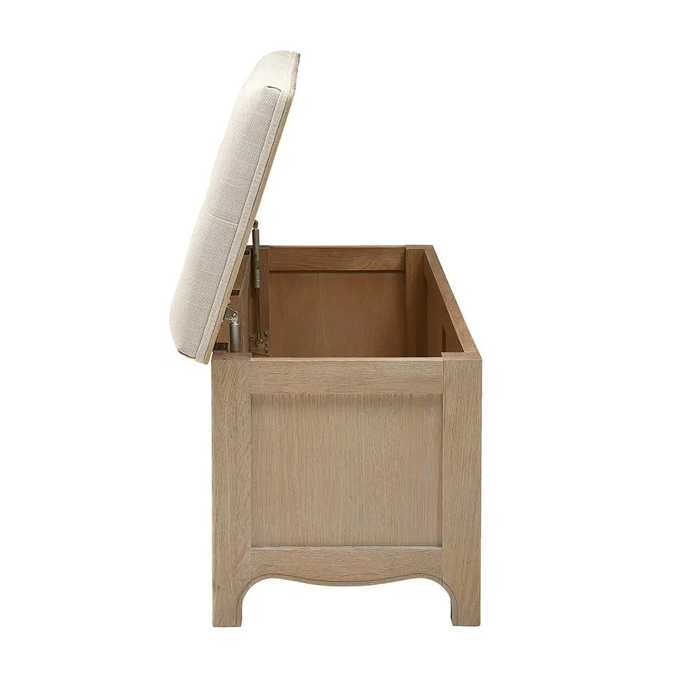 Camille Blanket Box - Limewash Oak