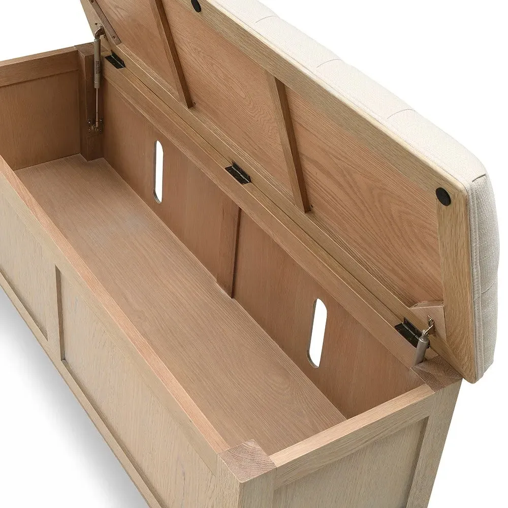 Camille Blanket Box - Limewash Oak
