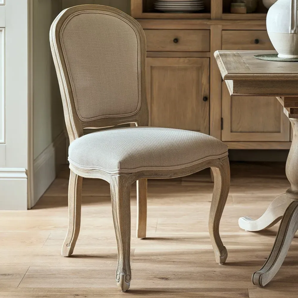 Camille Dining Chair - Limewash Oak
