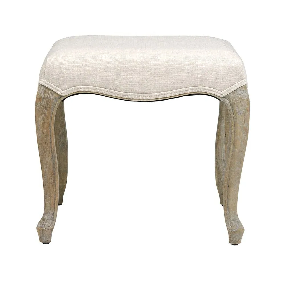 Camille Dressing Table Stool - Oak image