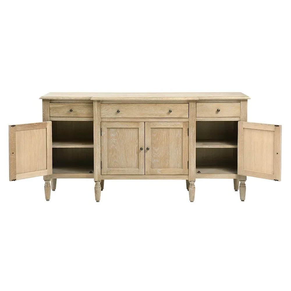 Camille Extra Large Sideboard - Brown, Oak