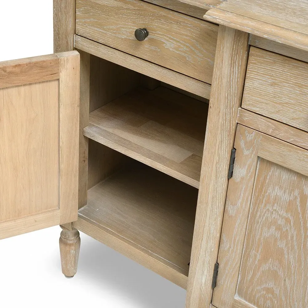 Camille Extra Large Sideboard - Brown, Oak