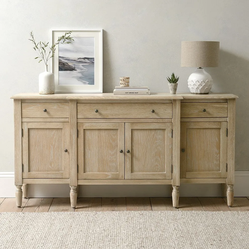 Camille Extra Large Sideboard - Brown, Oak