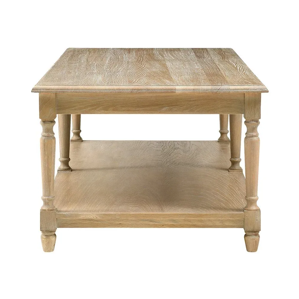 Camille Large Coffee Table - Brown, Oak