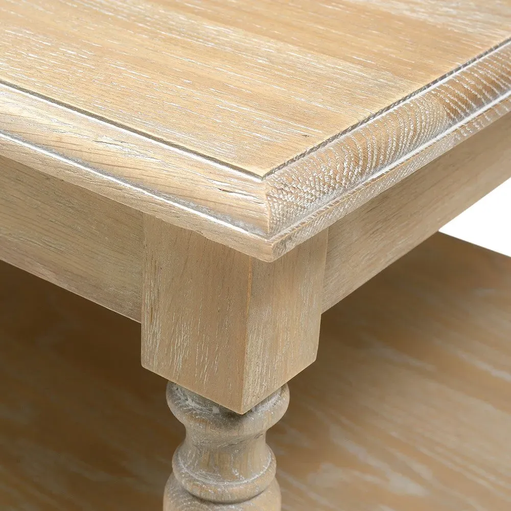 Camille Large Coffee Table - Brown, Oak