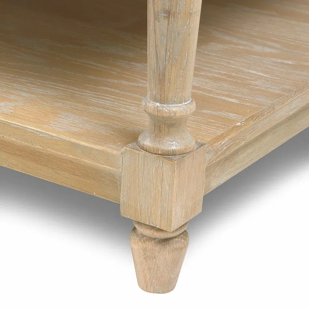 Camille Large Coffee Table - Brown, Oak