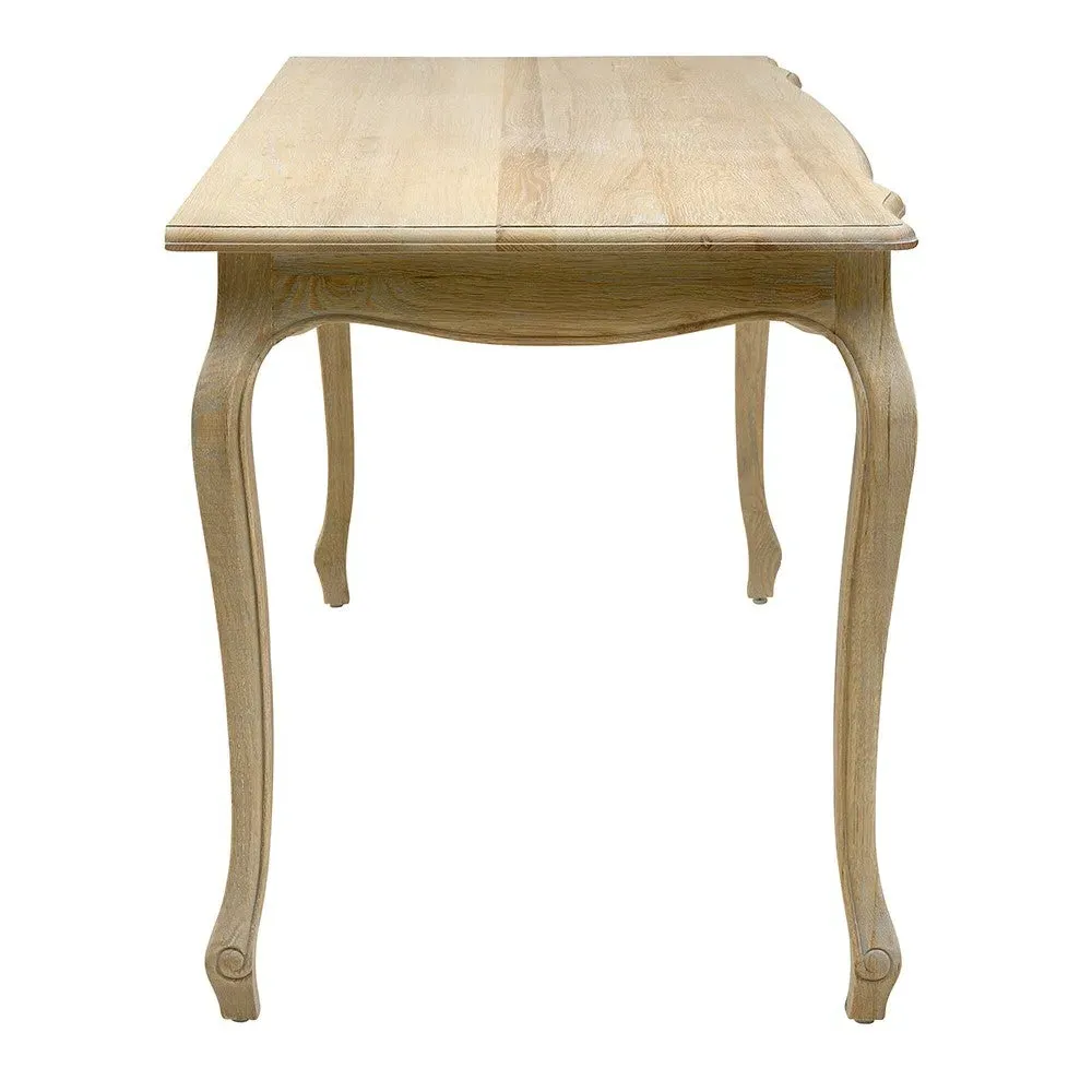 Camille Large Office Desk - Brown, Oak