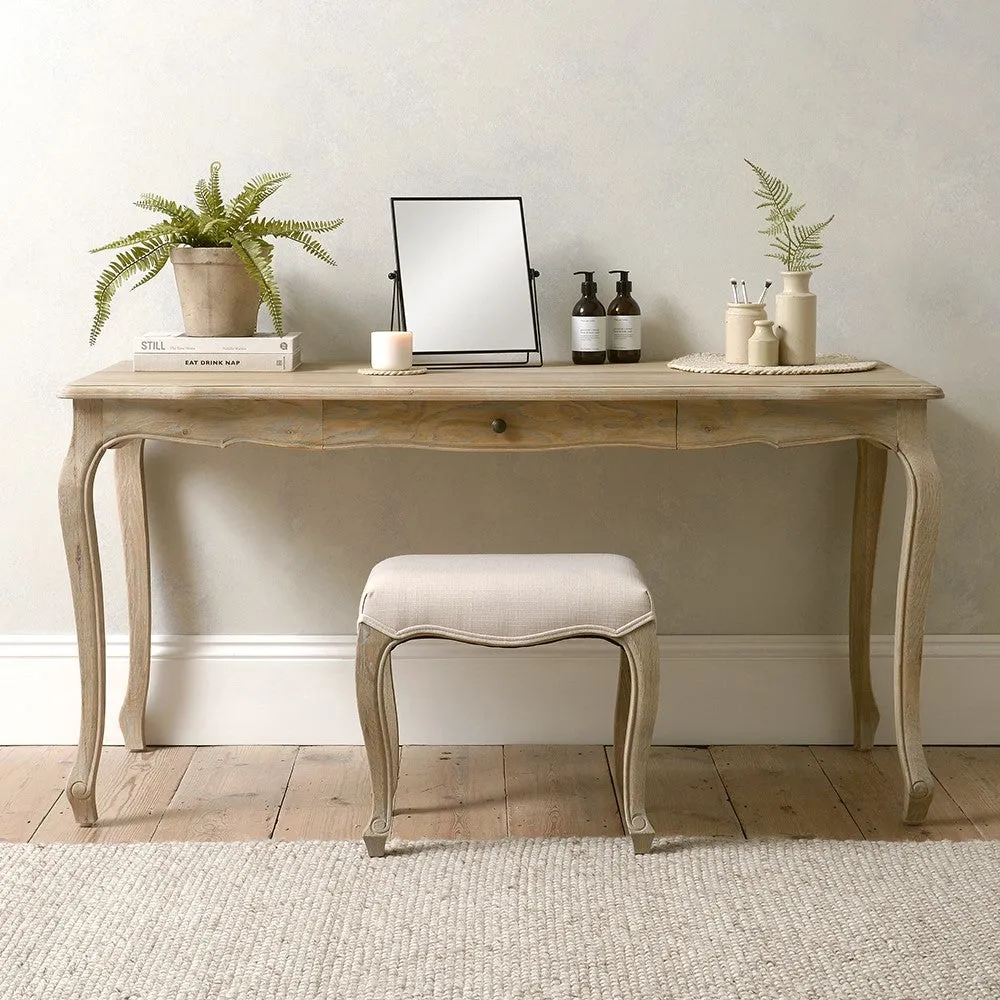 Camille Large Office Desk - Brown, Oak