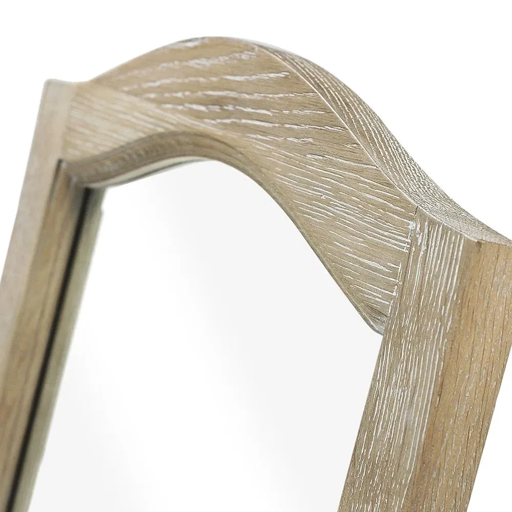 Camille Tilting Dressing Table Mirror - Limewash, Oak