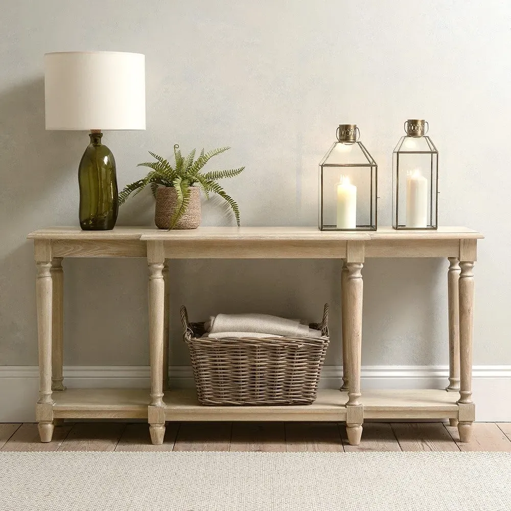 Large Console Table - Brown, Oak