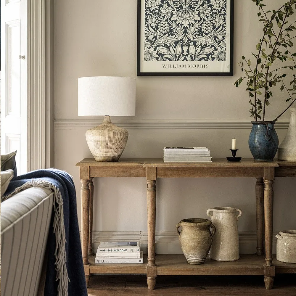 Large Console Table - Brown, Oak