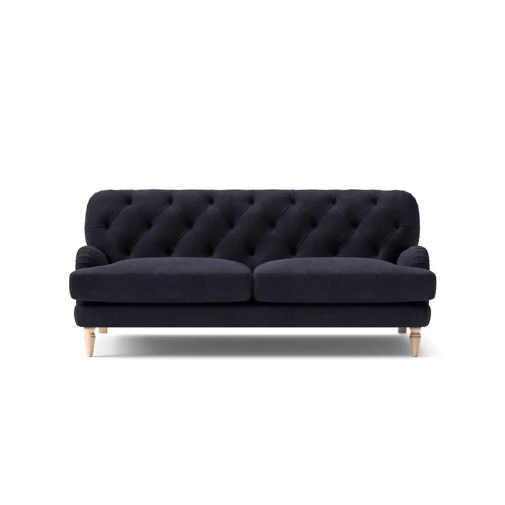 3 Seater Sofa - Black, Eco Chenille
