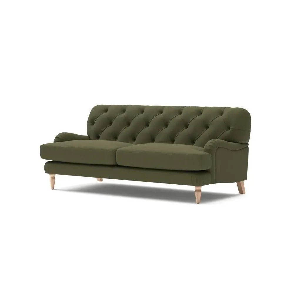 3-Seater Sofa - Forest Green, House Linen Mix