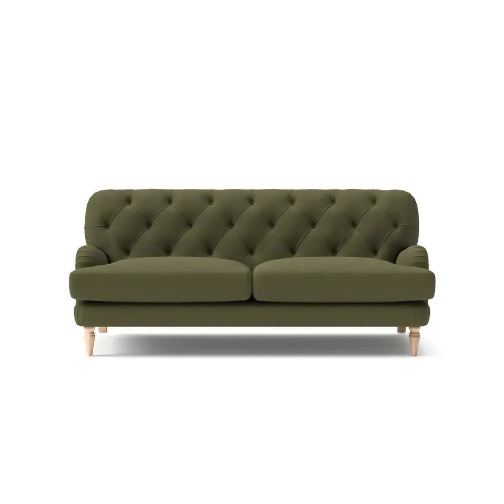 3-Seater Sofa - Forest Green, House Linen Mix image
