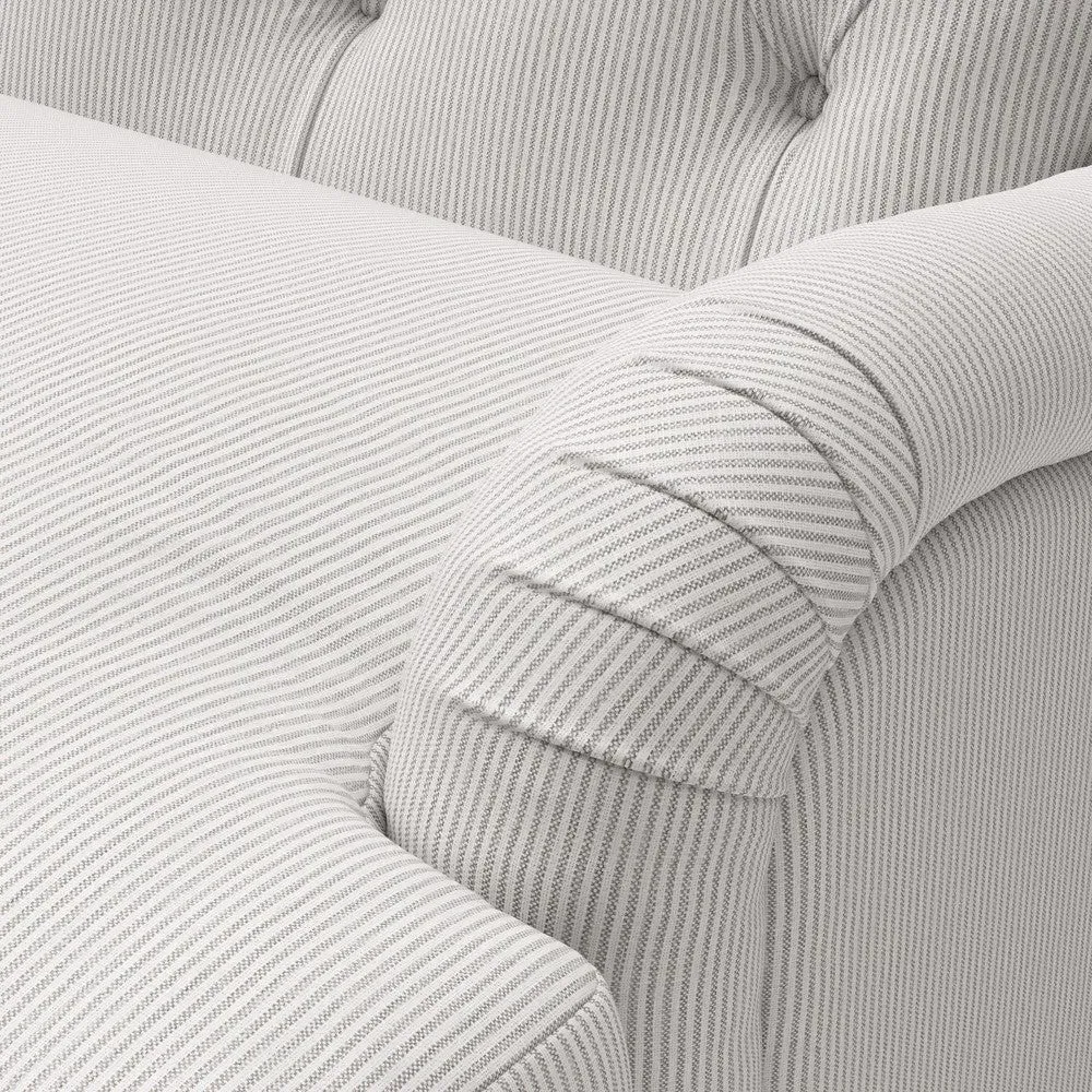 3-Seater Sofa - Grey, Broadway Stripe