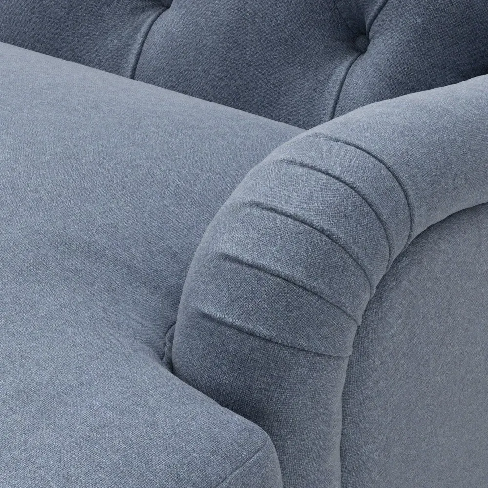 3-Seater Sofa - Indigo, House Linen Mix