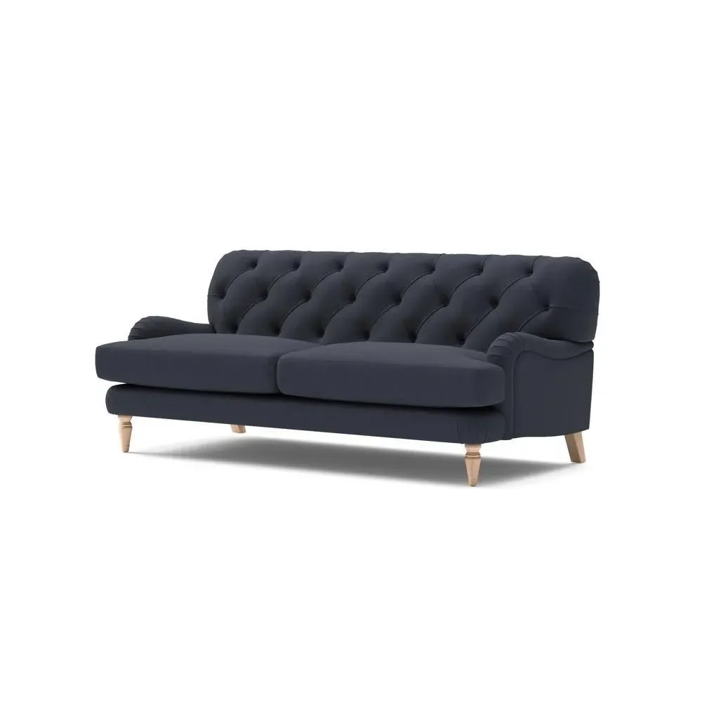 3 Seater Sofa - Ink, House Linen Mix