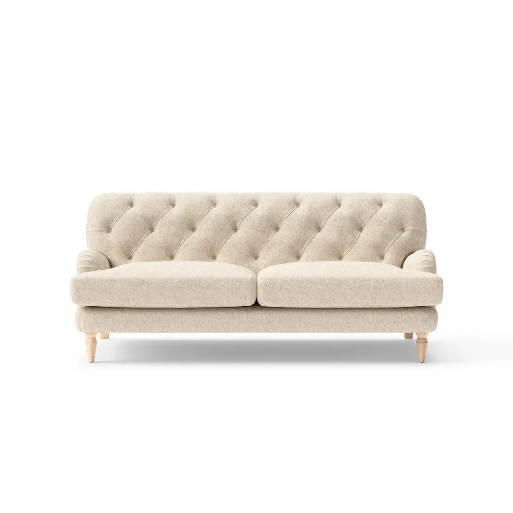 3 Seater Sofa - Natural, Aquaclean Oxford