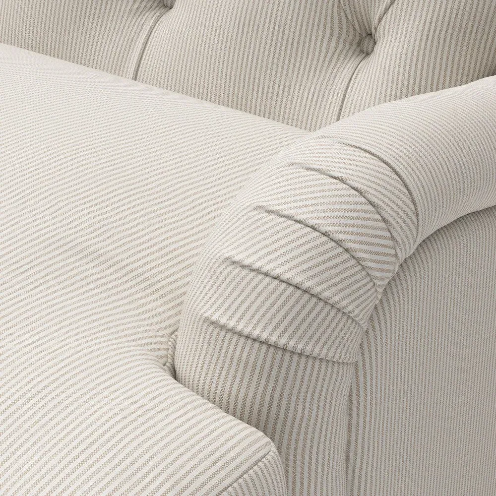 3 Seater Sofa - Natural, Broadway Stripe