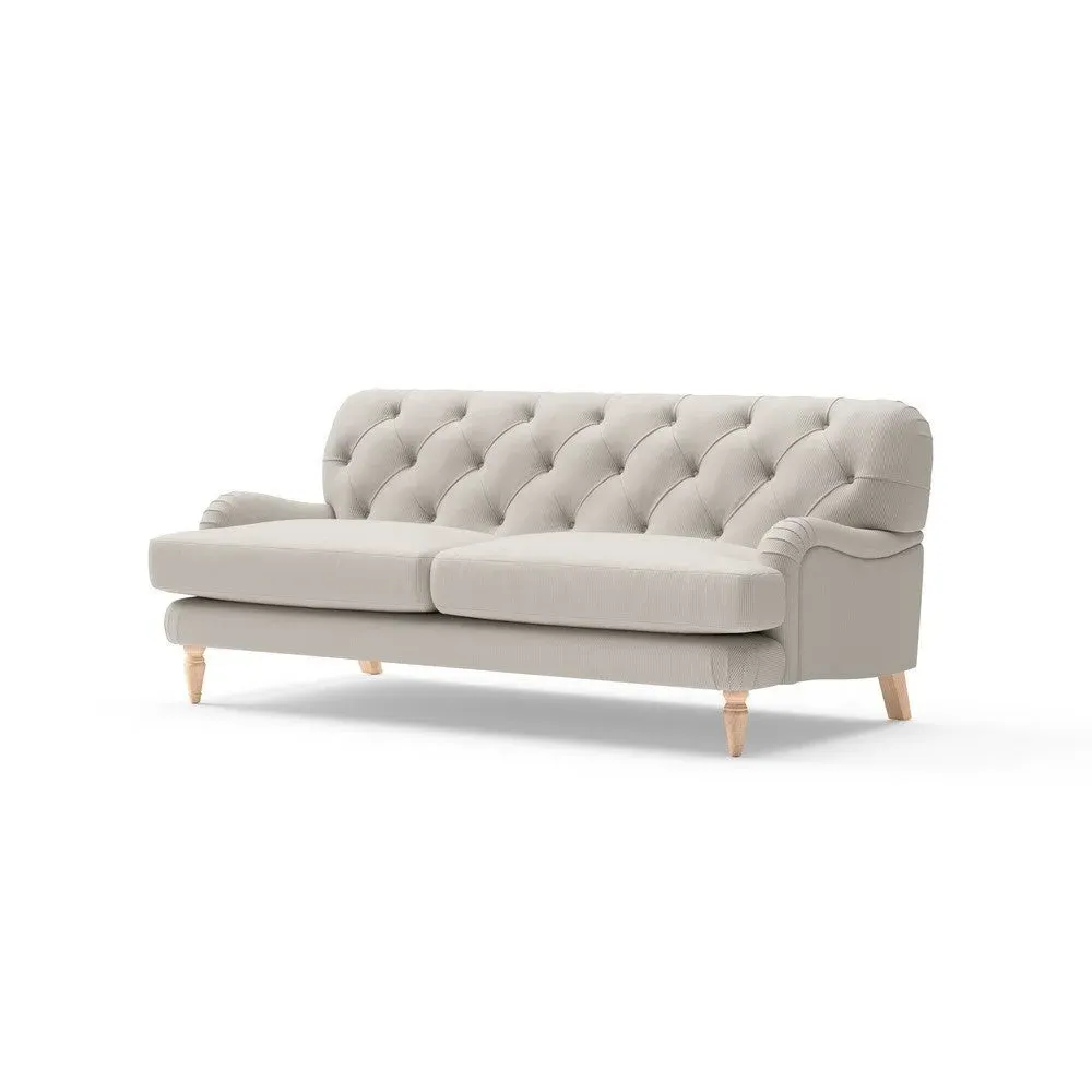 3 Seater Sofa - Natural, Broadway Stripe