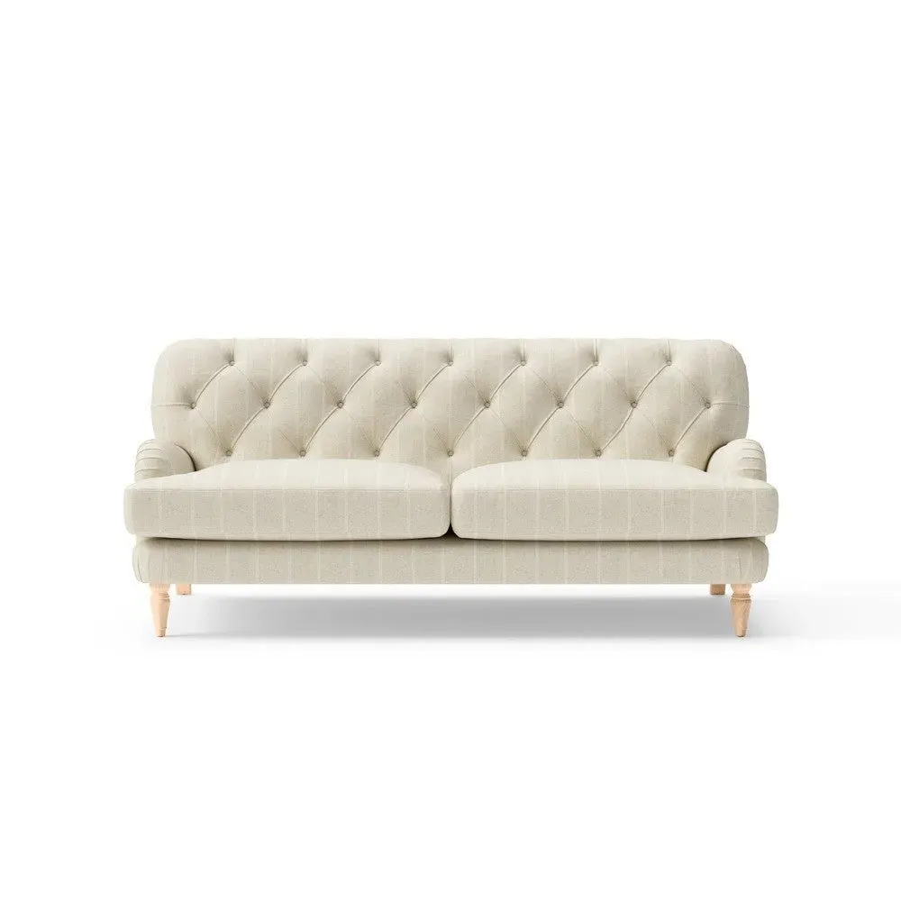 3 Seater Sofa - Natural, Compton Stripe