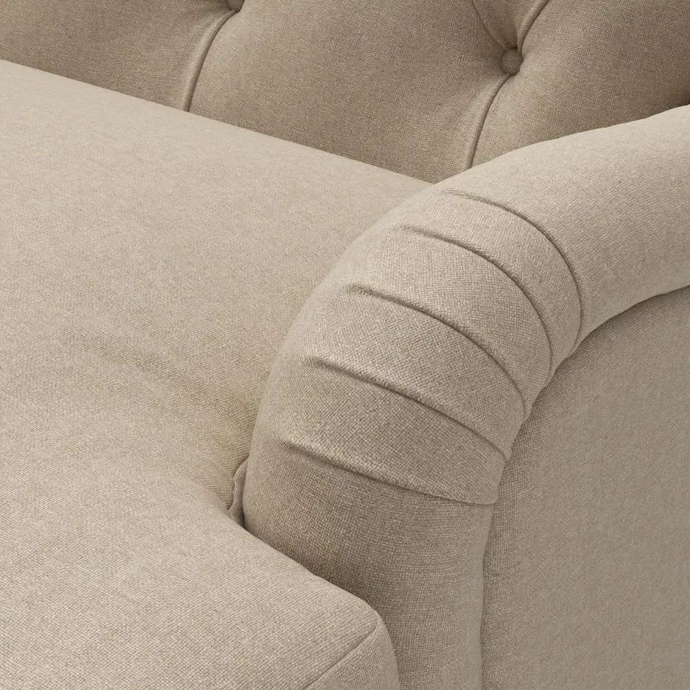 3 Seater Sofa - Natural, House Linen Mix