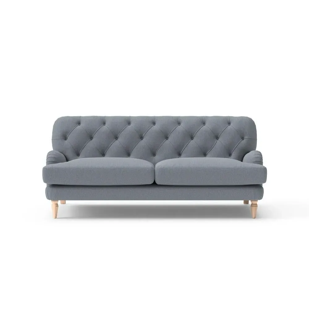 3-Seater Sofa - Navy, Eco Herringbone image