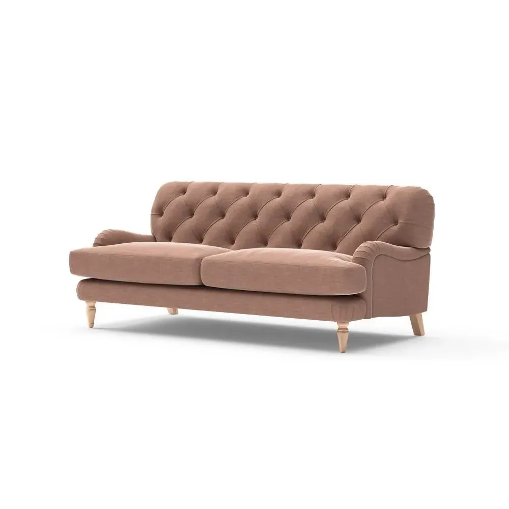 3 Seater Sofa - Pink, Eco Chenille