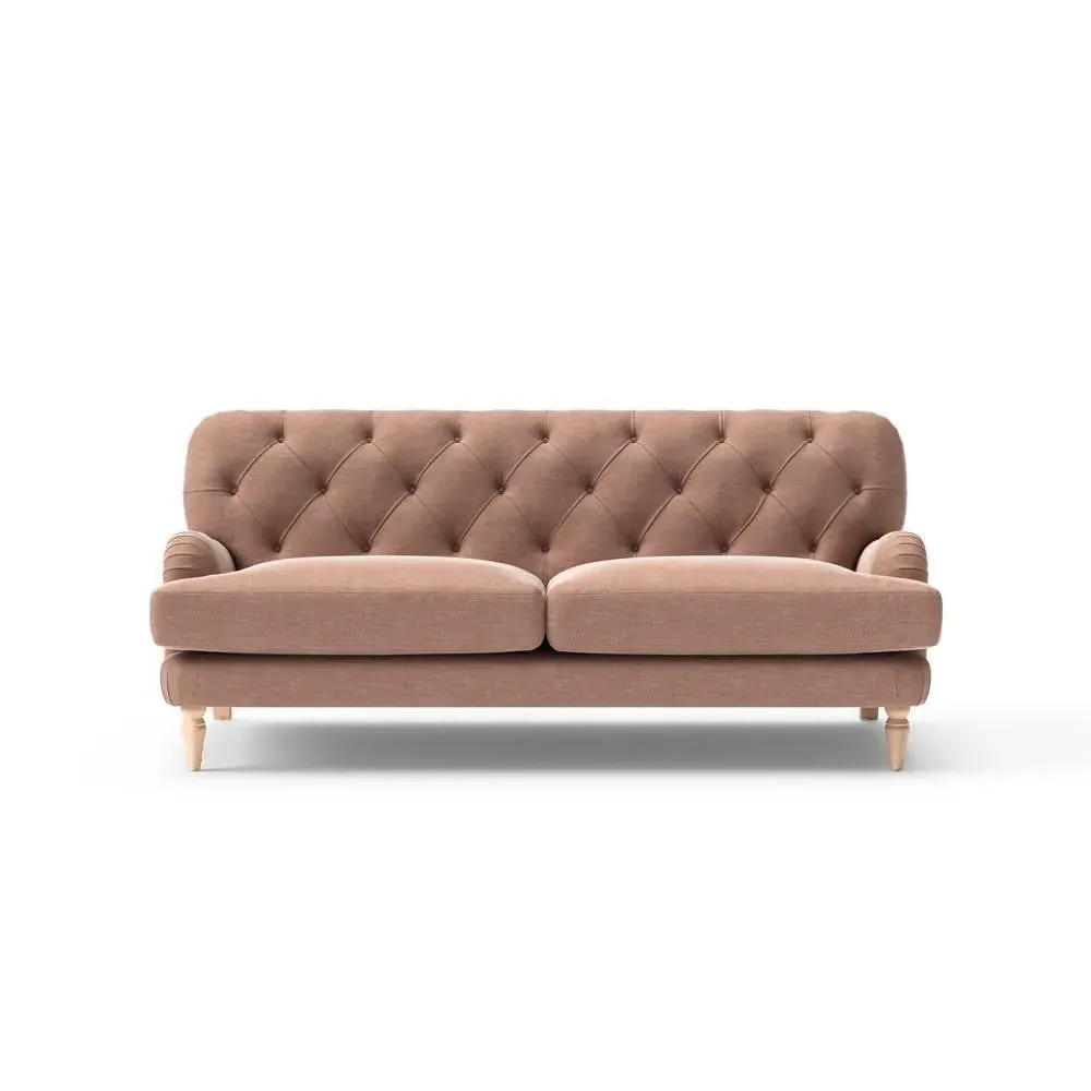 3 Seater Sofa - Pink, Eco Chenille