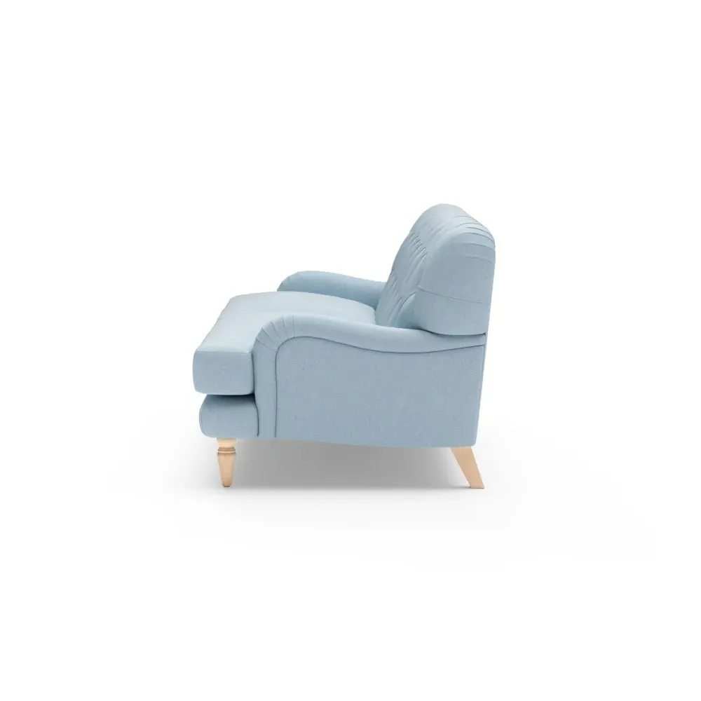 3 Seater Sofa - Sky Blue, House Linen Mix