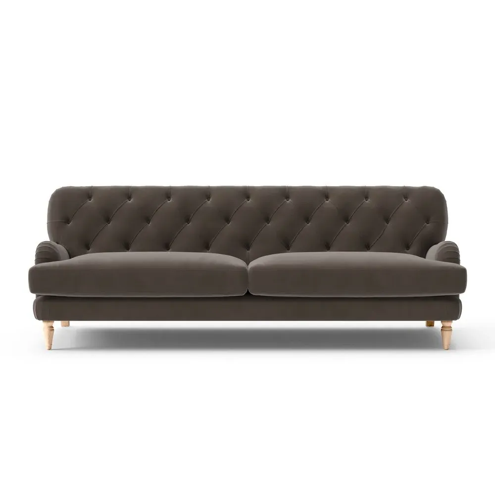 4-Seater Sofa - Bark, Matt Velvet