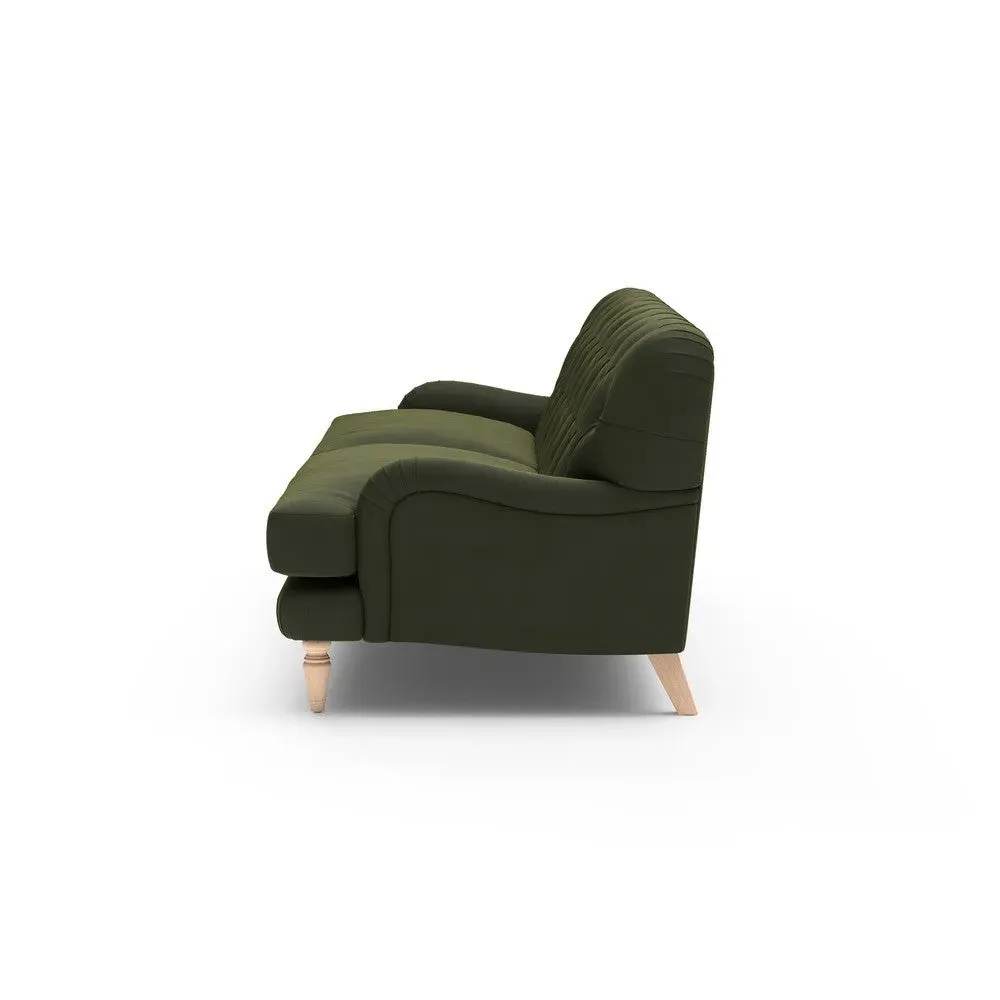 4-Seater Sofa - Forest Green, Matt Velvet