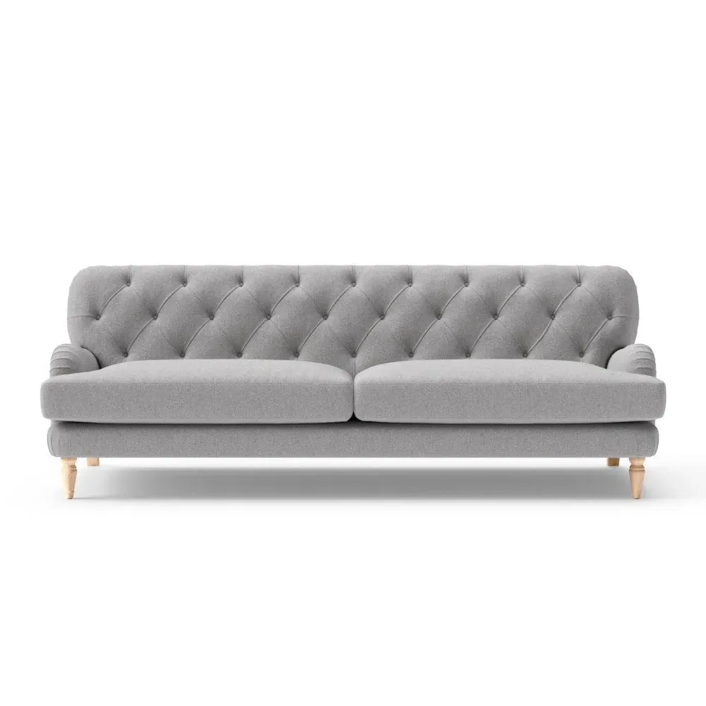 4-Seater Sofa - Grey Marl, Rustic Weave