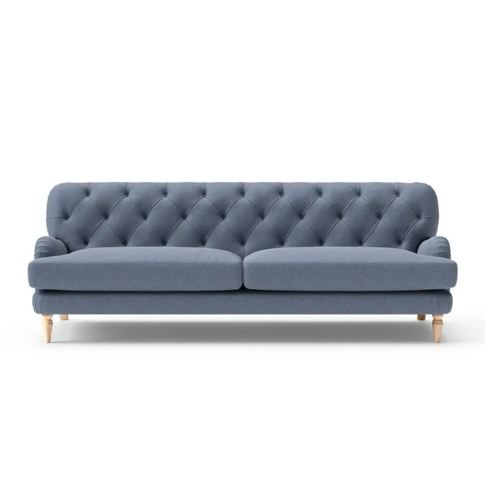 4-Seater Sofa - Indigo, House Linen Mix