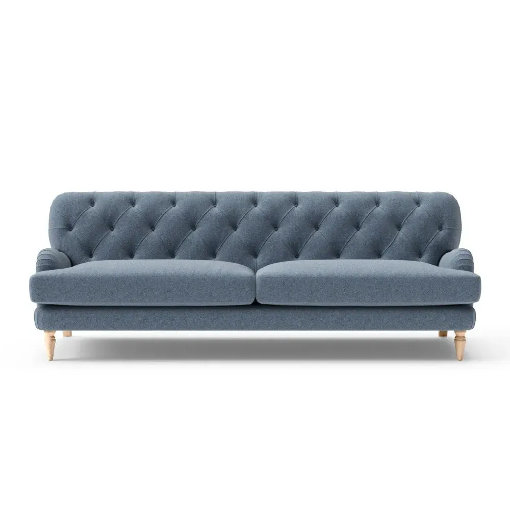 4-Seater Sofa - Indigo, Rustic Weave