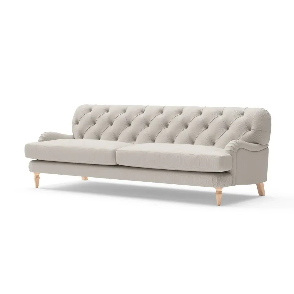 4-Seater Sofa - Natural, Broadway Stripe