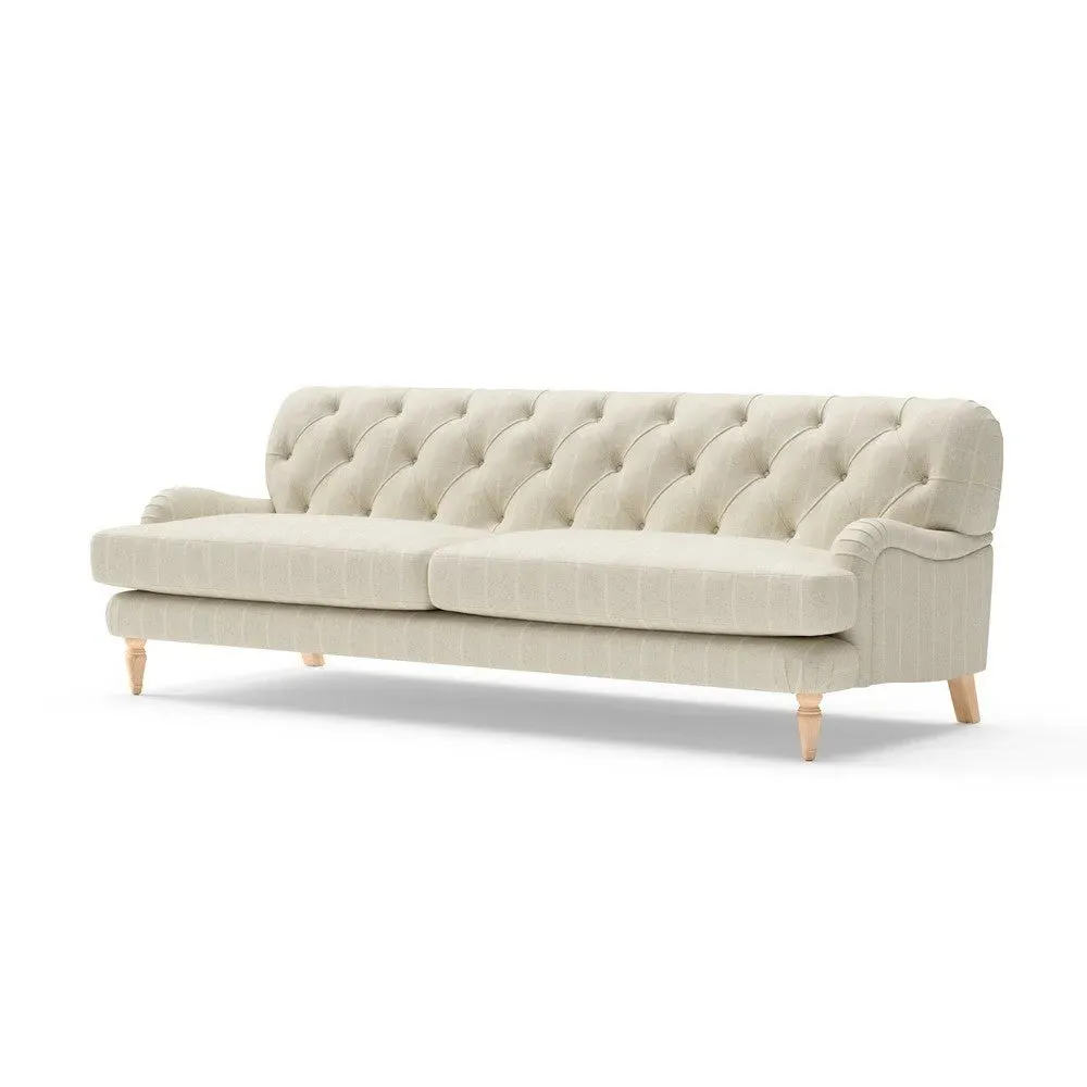 4-Seater Sofa - Natural, Compton Stripe